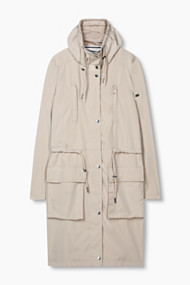 Esprit Windafstotende parka Sand for Women