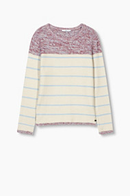 Esprit Gestreepte trui, 100% katoen Off White for Women