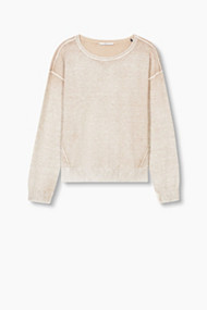 Esprit Fijngebreide trui met trendkleur Camel for Women