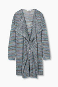 Esprit Open vest met rand en alpacawol Bright Blue for Women