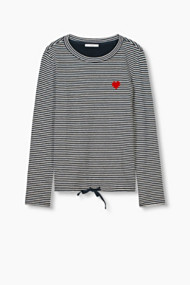 Esprit Licht sweatshirt met applicatie New Navy for Women