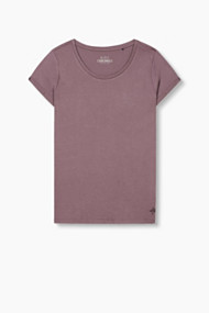 Esprit Basic T-shirt van 100% katoen Dark Mauve for Women