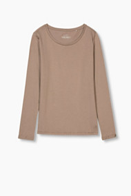 Esprit Basic longsleeve, 100% katoen Light Taupe for Women