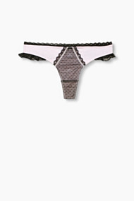 Esprit Hipster-string met tule en kant Light Pink for Women