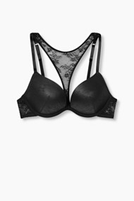 Esprit Gewatteerde beugel-bh met kant Black for Women
