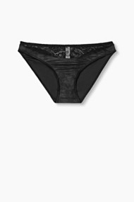 Esprit Hipster-slip van een materiaalmix Black for Women