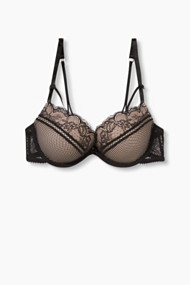 Esprit Materiaalmix push-up-bh Black for Women