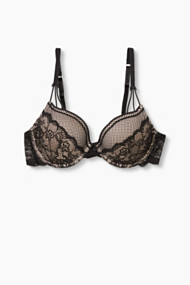 Esprit Gewatteerde beugel-bh + netdetails Black for Women