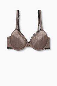 Esprit Ongewatteerde beugel-bh van kant Taupe for Women