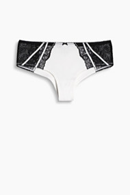 Esprit 2-tone hipster-short met kant Off White for Women