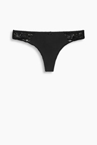 Esprit Brazilian hipster-string met pompon Black for Women