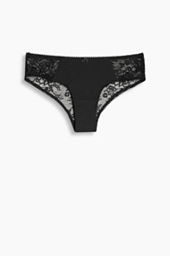 Esprit Brazilian hipster-short met pompon Black for Women