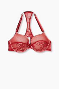 Esprit Gewatteerde beugel-bh met kant Dark Red for Women