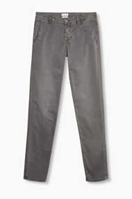 Esprit Gewassen, stretchy chino van katoen Gunmetal for Women