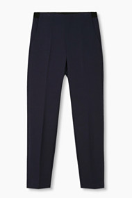 Esprit Stretchbroek met een smal sigarettenmodel Navy for Women