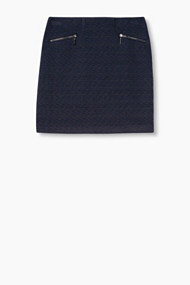 Esprit Jersey rok met ton sur ton jacquardpatroon Navy for Women