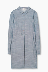 Esprit Double face jurk van 100% katoen Grey Blue for Women