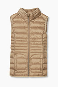 Esprit Lichte donzen bodywarmer, getailleerd Khaki Beige for Women