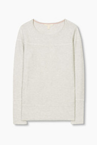 Esprit Gestructureerde trui, zachte katoenmix Pastel Grey for Women