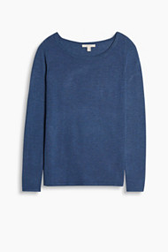 Esprit Gemêleerde trui van zacht, fijn breisel Grey Blue for Women