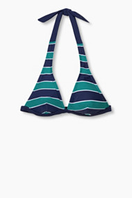 Esprit Gewatteerde haltertop met strepen Ink for Women