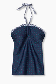 Esprit Gewatteerde lange top met motiefmix Ink for Women