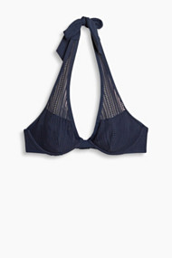 Esprit Ongewatteerde beugelbikini, netmateriaal Grey Blue for Women