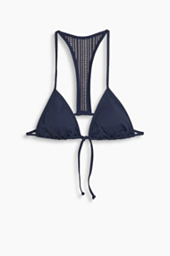 Esprit Gewatteerde triangelbikini met rugpas Grey Blue for Women