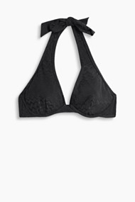 Esprit Ongewatteerde beugeltop, jacquardpatroon Black for Women
