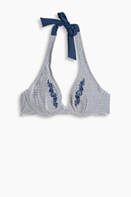 Esprit Ongewatteerde beugeltop, kettingdessin Dark Blue for Women