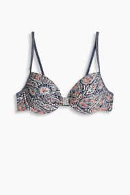 Esprit Push-uptop met paisleyprint Dark Blue for Women