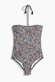 Esprit Gewatteerd badpak met paisleyprint Dark Blue for Women