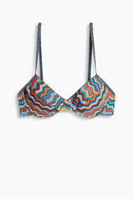 Esprit Ongewatteerde beugeltop met zigzagprint Coral for Women
