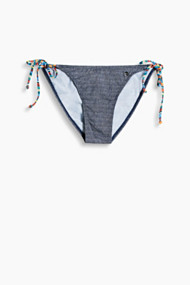 Esprit Aansluitende triangelslip met denim look Dark Blue for Women