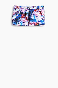 Esprit Geweven short met bloemenprint Grey Blue for Women