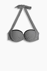 Esprit Gewatteerde bandeautop in butterfly-stijl Black for Women