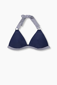Esprit Gewatteerde top met gestreepte details Ink for Women