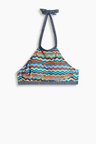 Esprit Gewatteerde top met zigzagprint Coral for Women