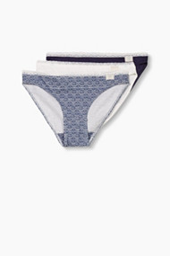 Esprit Set van 3 slips, katoen/stretch Navy for Women