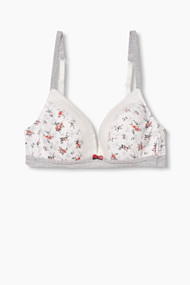 Esprit Gewatteerde, beugelloze bh van microvezel Off White for Women
