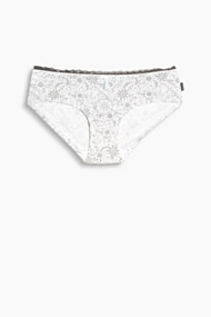 Esprit Zijdeachtige hipster-short met print Off White for Women