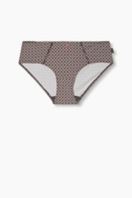 Esprit Zijdeachtige hipster-short met minimalprint Gunmetal for Women