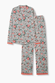 Esprit Jersey pyjama van 100% katoen Light Grey for Women