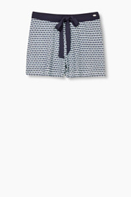 Esprit Zachte pyjamashort met print allover Navy for Women