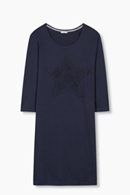 Esprit Jersey nachthemd van 100% katoen Navy for Women
