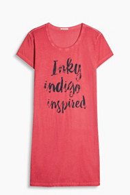 Esprit Jersey nachthemd van een katoenmix Berry Red for Women