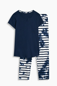 Esprit Jersey pyjama van 100% katoen Navy for Women