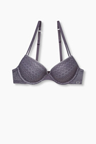 Esprit NYE push-up-bh van jacquard kant Brown Grey for Women