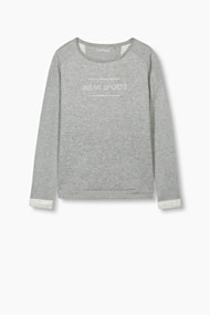 Esprit Sweatshirt met gewatteerd voorpand Medium Grey for Women