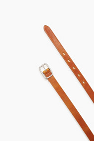 Esprit Smalle ceintuur van rundleer Yellow for Women